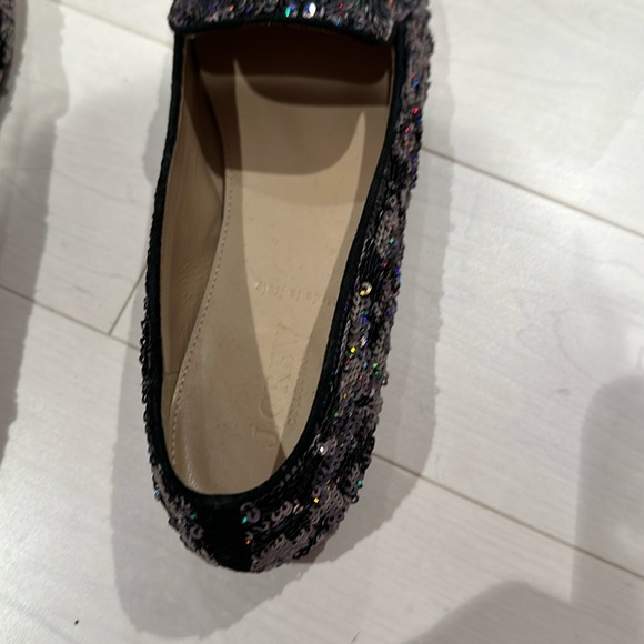 J Crew Collection Black Sequin loafer - size 8.5 - Picture 5 of 9